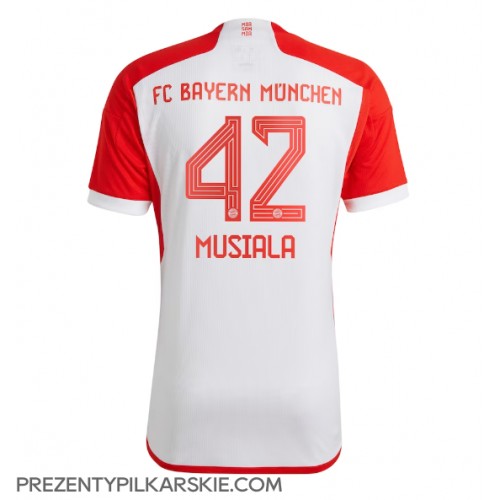 Stroje piłkarskie Bayern Munich Jamal Musiala #42 Koszulka Podstawowej 2023-24 Krótki Rękaw